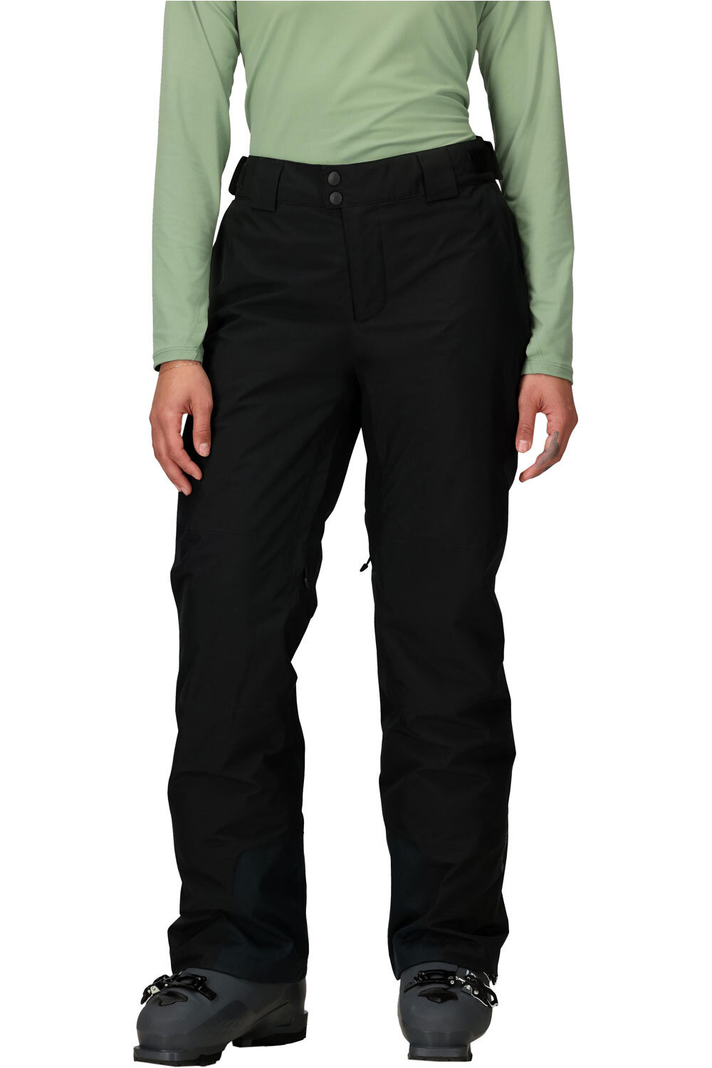 Lightray gore-tex pantalones esquí mujer Negro (XL)