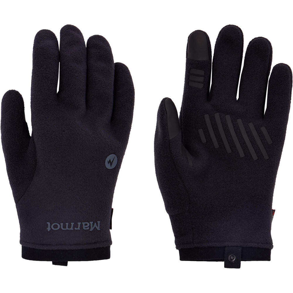 Polartec windbloc guantes montaña Negro (XL)