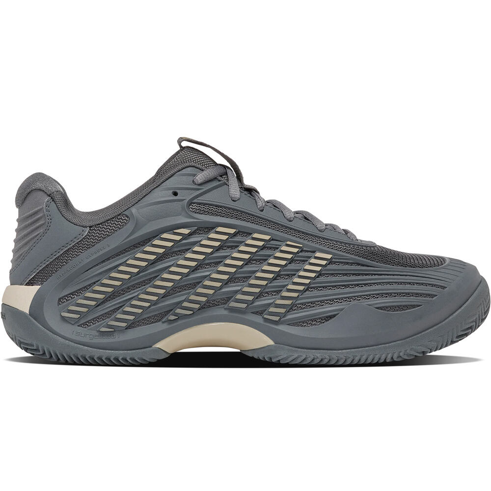 Hypercourt express 3 clay Zapatillas Tenis Hombre Gris (44)
