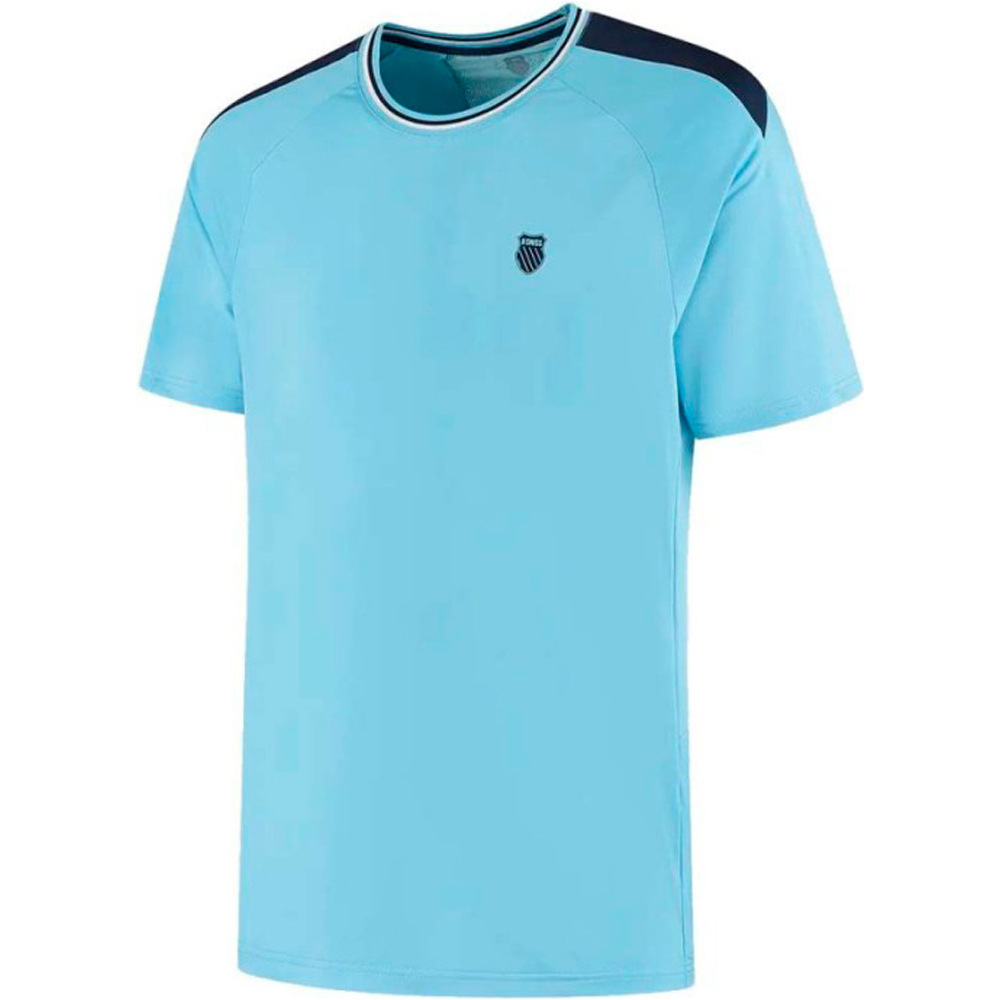 Hypercourt camiseta tenis manga corta hombre Azul (XL)