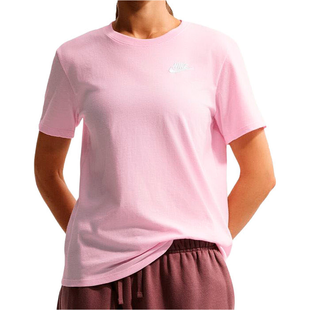 Sportswear club camiseta manga corta mujer Rosa (S)
