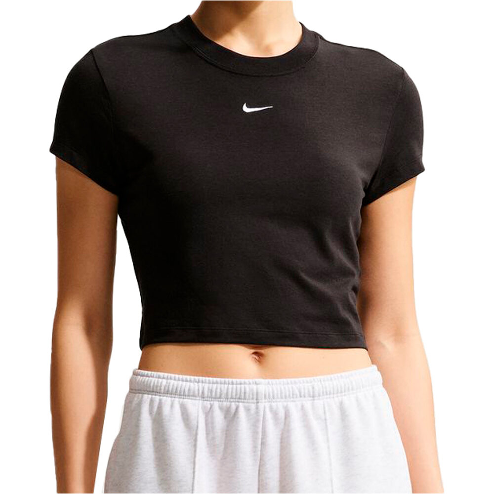 Sportswear chill knit camiseta manga corta mujer Negro (XS)