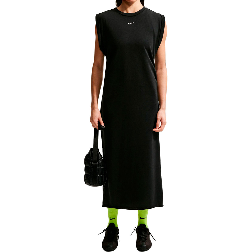 Sportswear chill vestidos mujer Negro (L)