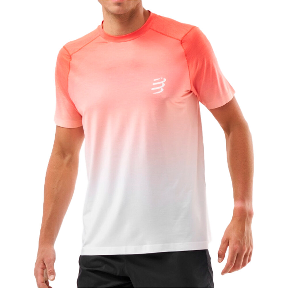Performance camisetas trail running manga corta hombre Rojo (S)