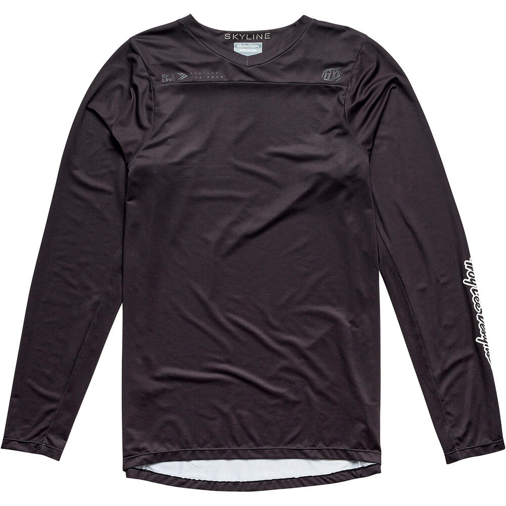 Troy- skyline ls jersey mono camiseta ciclismo hombre Negro