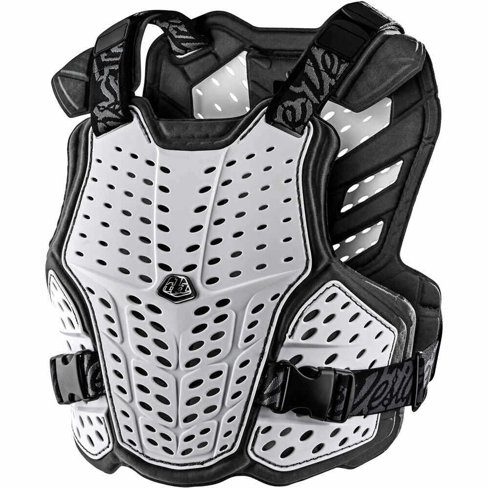 Troy- rockfight chest protector maillot manga corta hombre Blanco (XS/S)
