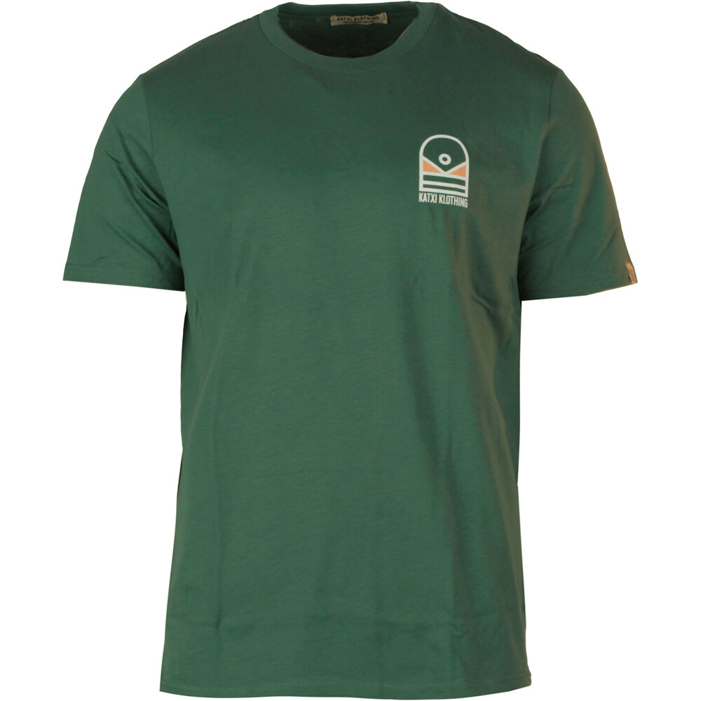Ts etzanik camiseta manga corta hombre Verde (L)