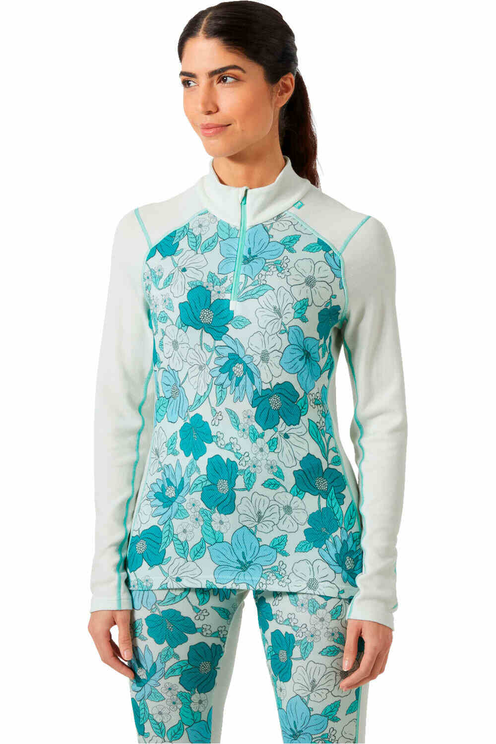 Lifa merino midweight gra camiseta térmica manga larga mujer Verde (XS)