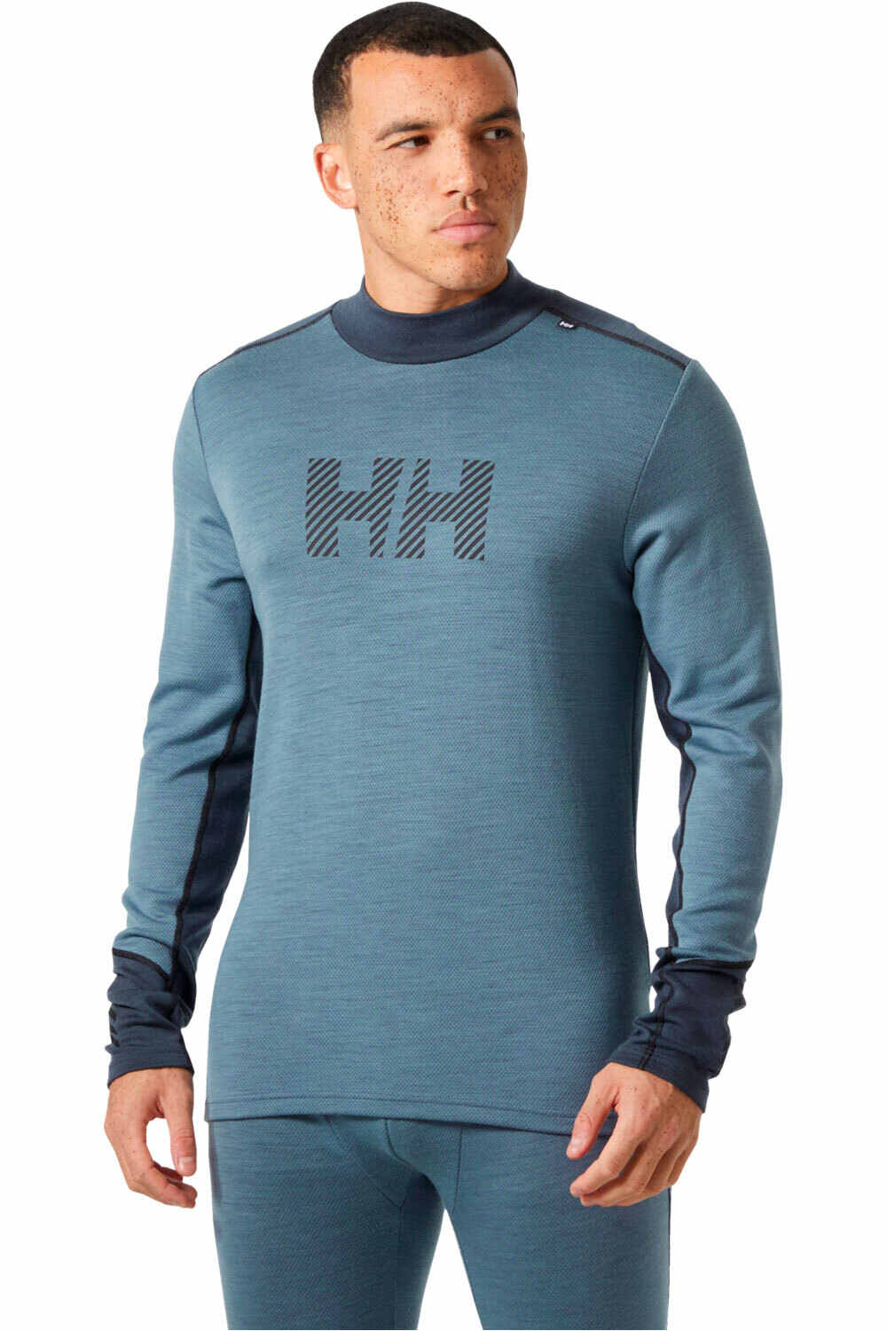 Lifa merino midweight logo camiseta térmica manga larga hombre Marino (XL)