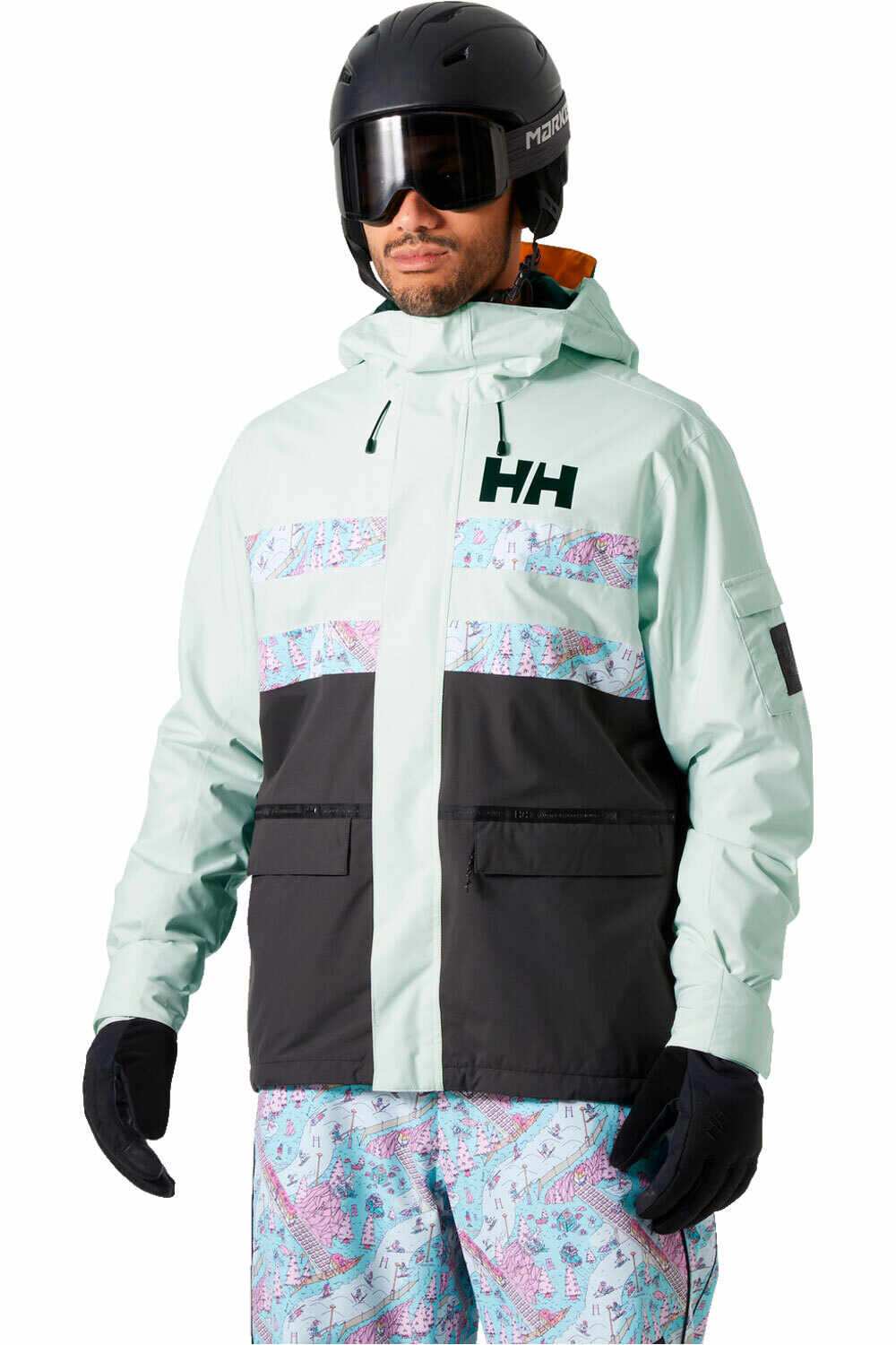 Ullr d fram chaqueta esquí hombre Verde (L)