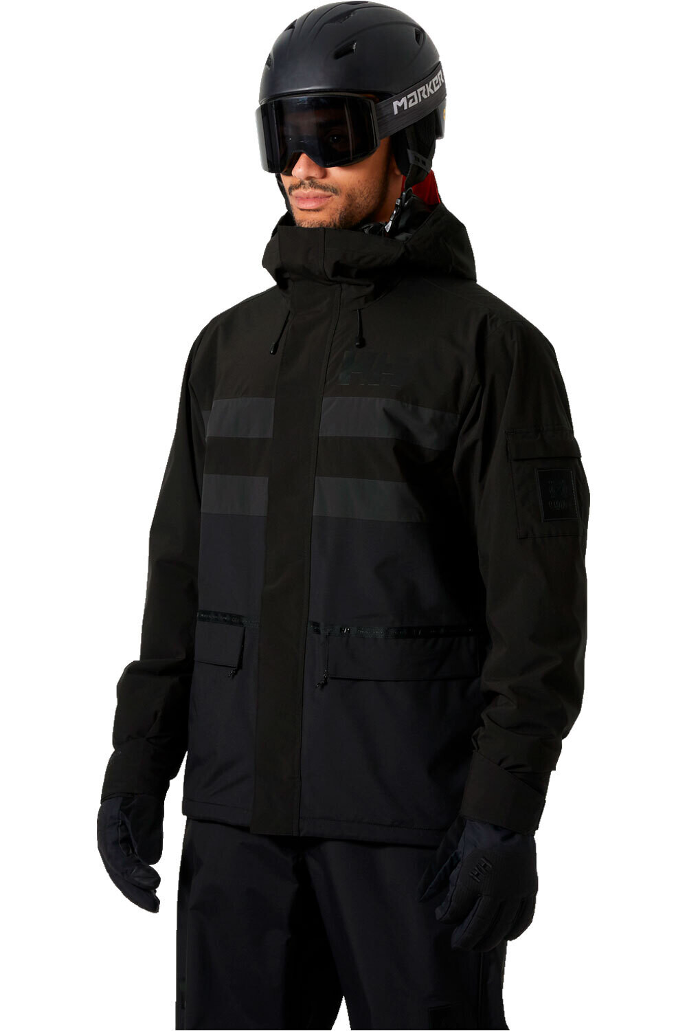 Ullr d fram chaqueta esquí hombre Negro (L)