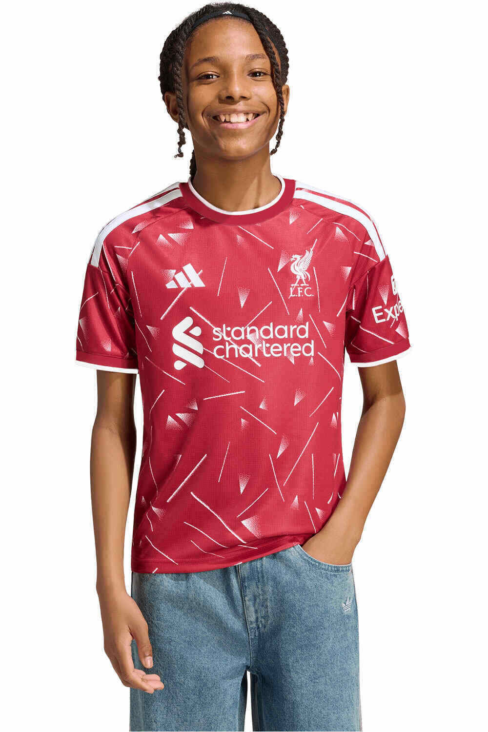 Adidas liverpool 26/27 primera equipacion camiseta de fútbol oficiales niño