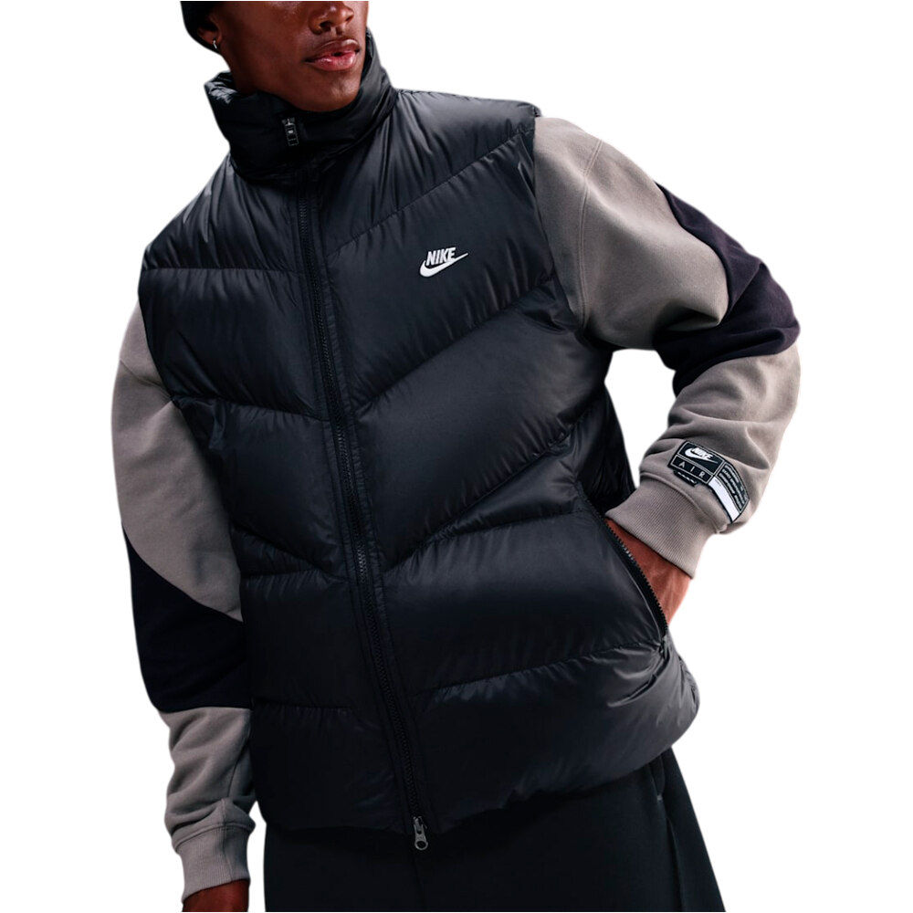 Windrunner stament chalecos hombre Negro (XL)