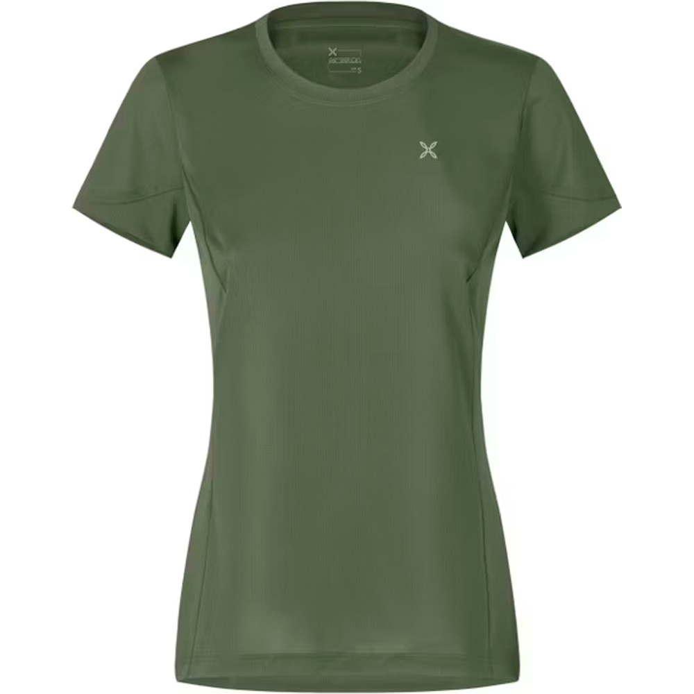 Join camiseta montaña manga corta mujer Verde