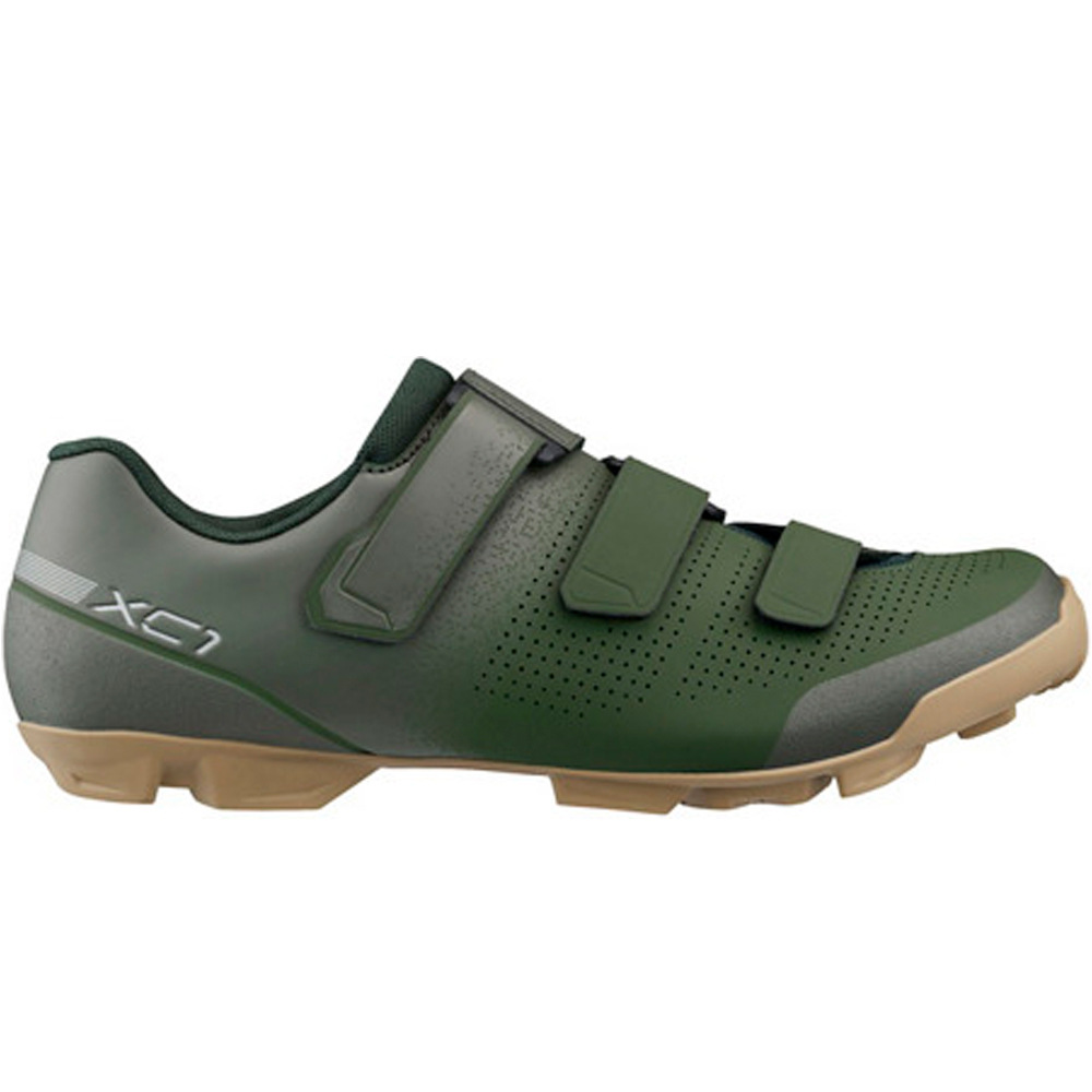 Bicycle shoes xc102 zapatillas mtb Verde (41)