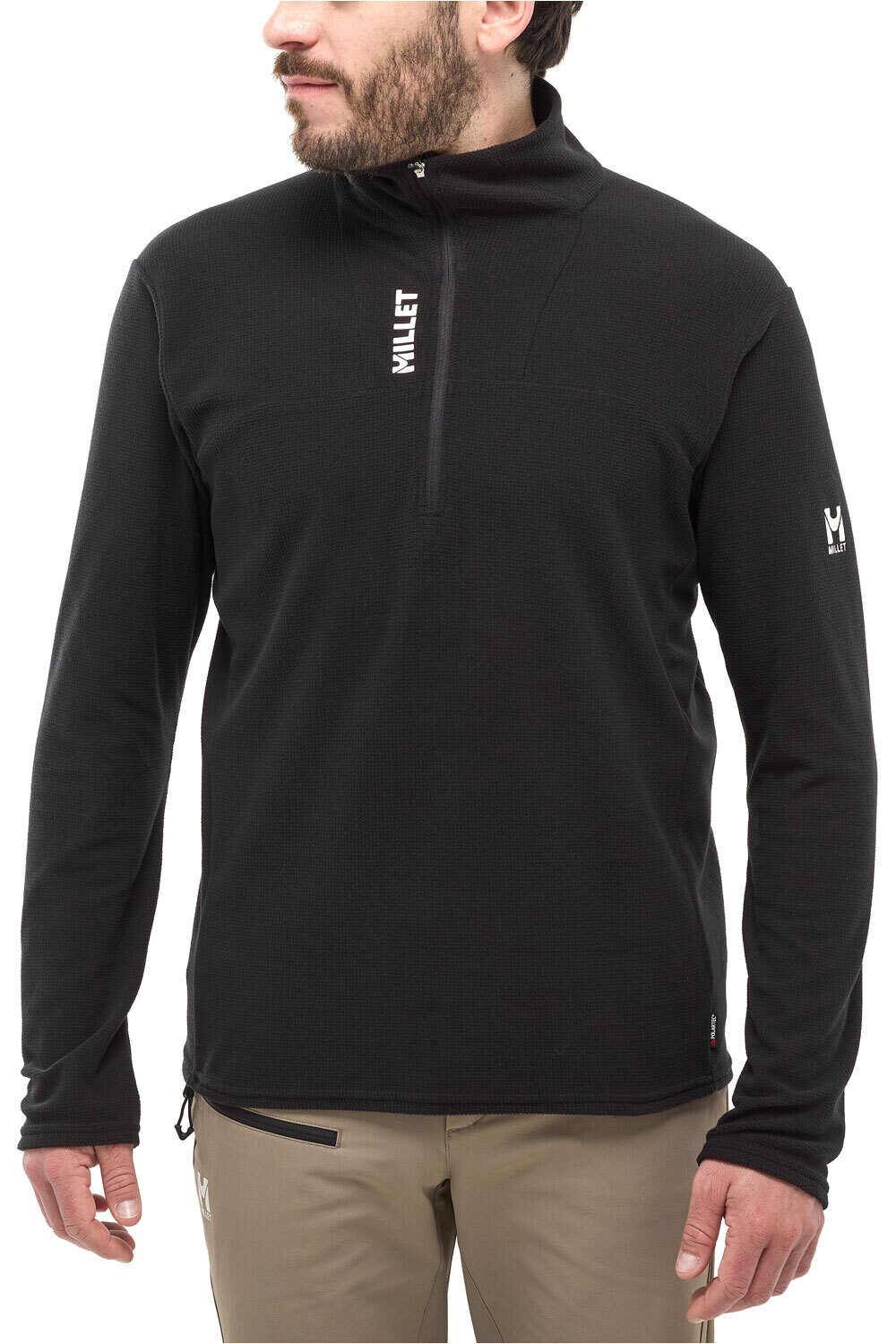 Ubic lightgrid forro polar hombre Negro (S)