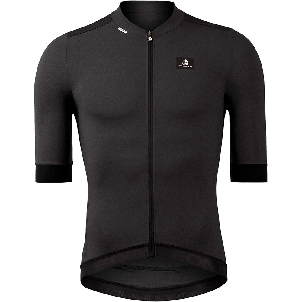 Ondar maillot manga corta hombre Negro (XL)