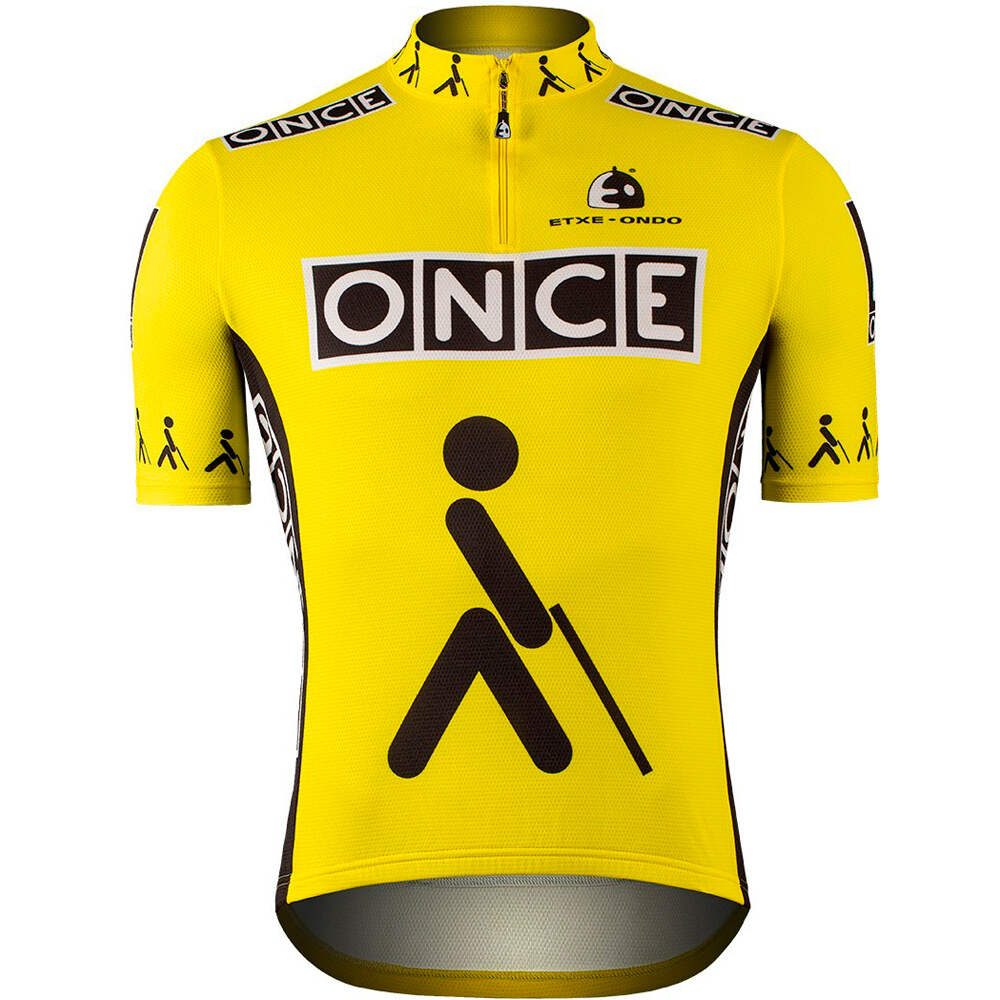 Once maillot manga corta hombre Amarillo (L)