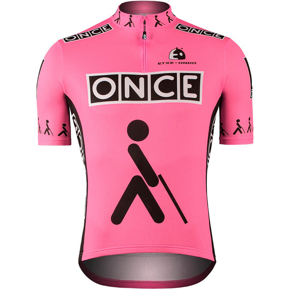 Once maillot manga corta hombre Rosa (M)