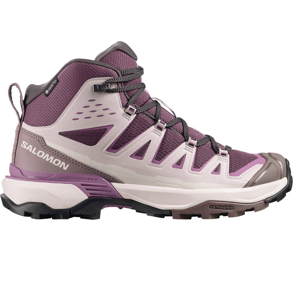 X ultra 360 edge mid gore-tex bota trekking mujer Morado (38)