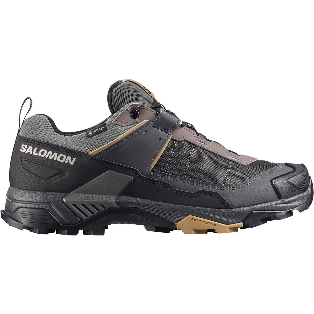 X ultra 5 wide gore-tex zapatilla trekking hombre Gris (44 2/3)
