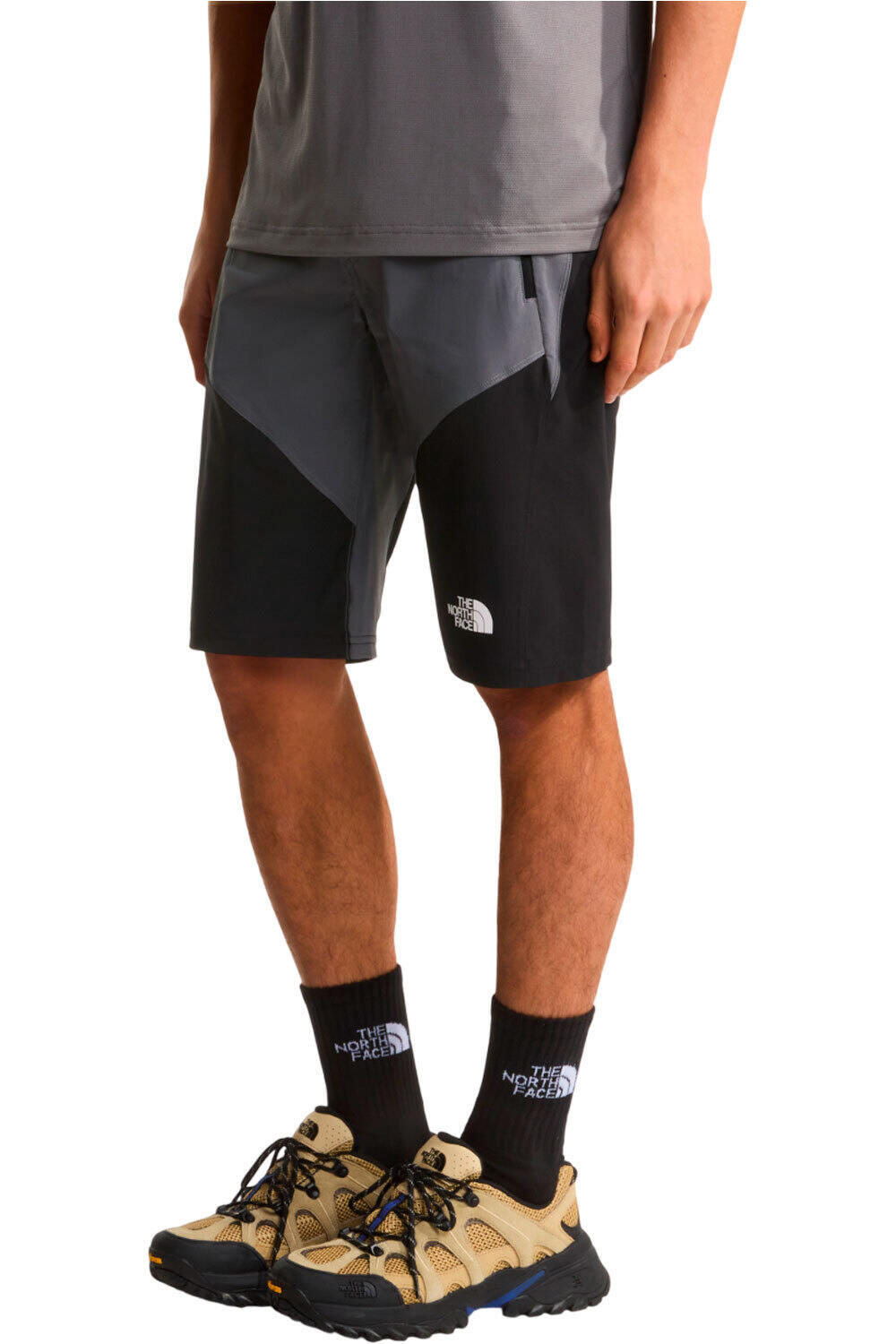 Felik pantalón corto montaña hombre Gris (34)