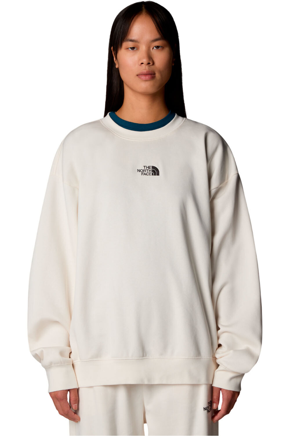 Essential oversize sudadera mujer Blanco (L)