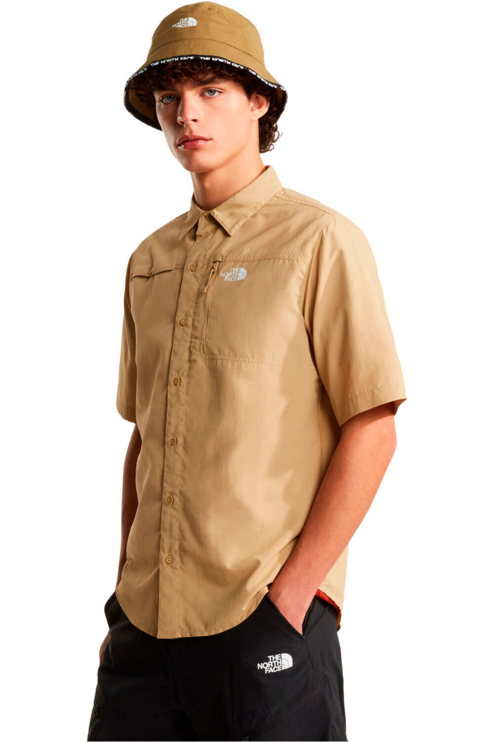 Sequoia camisa montaña manga corta hombre Beige (XL)