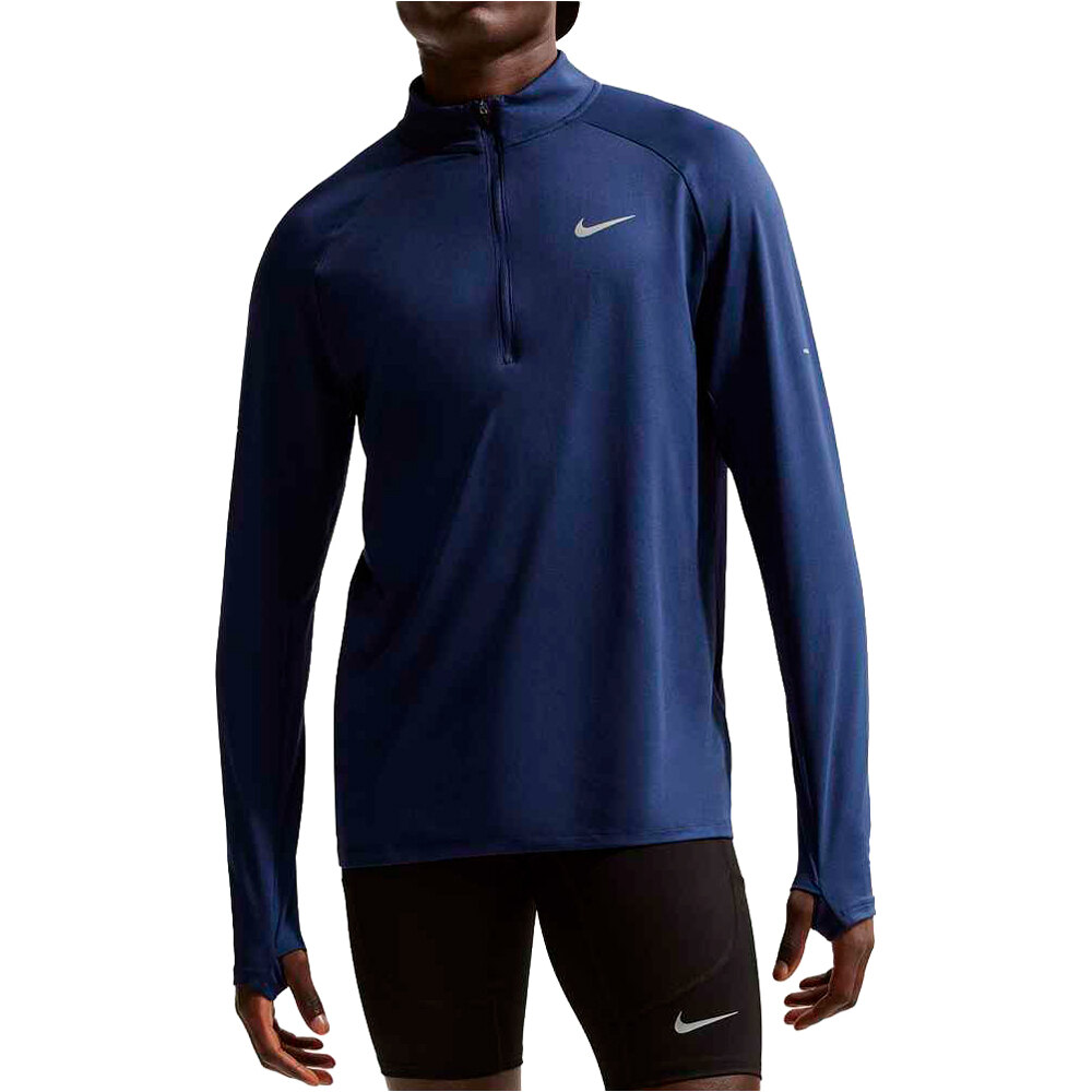 Dri-fit stride camiseta técnica manga larga hombre Azul (S)