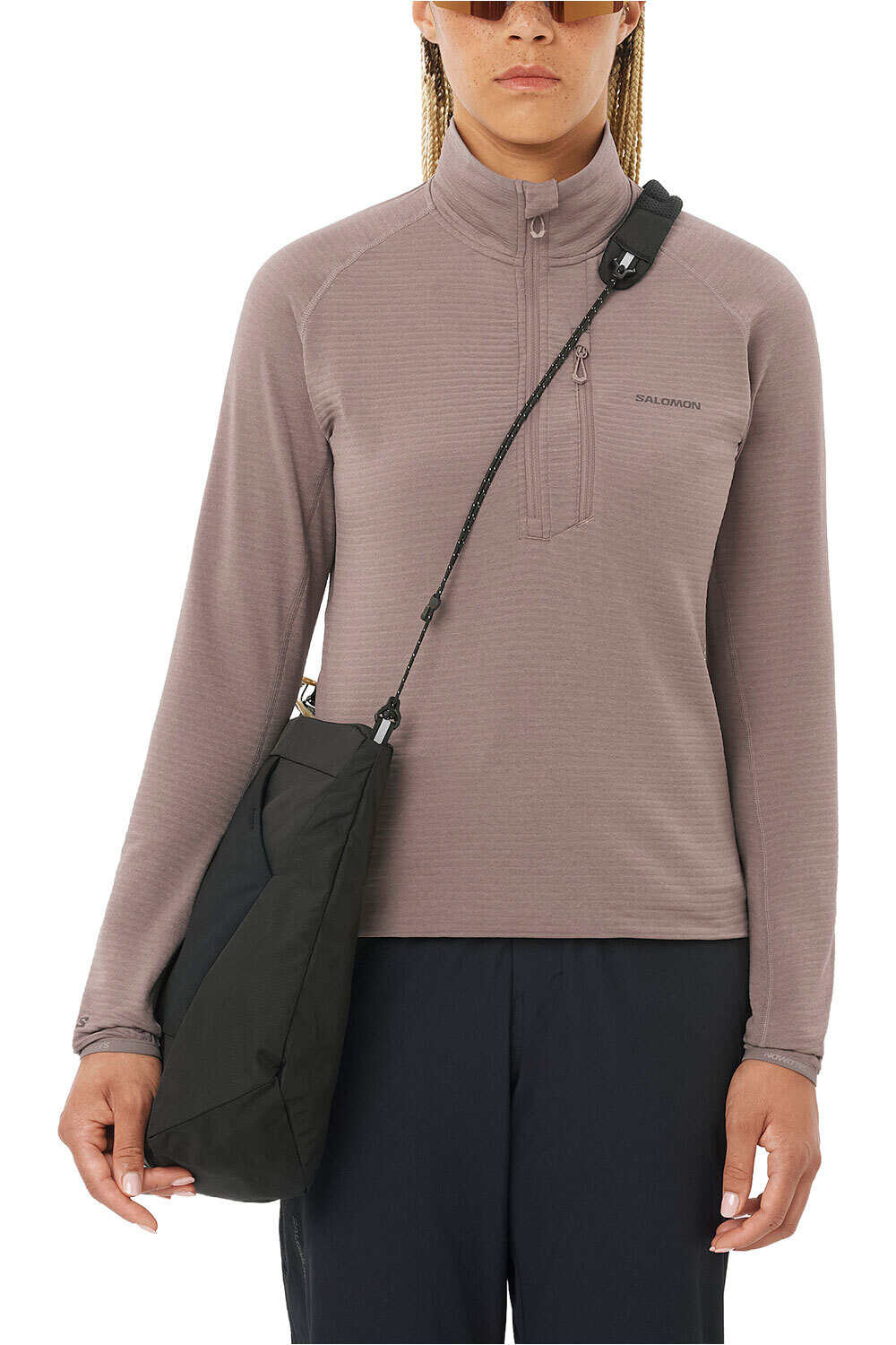 Sntial lightwarm hz forro polar mujer Negro (L)