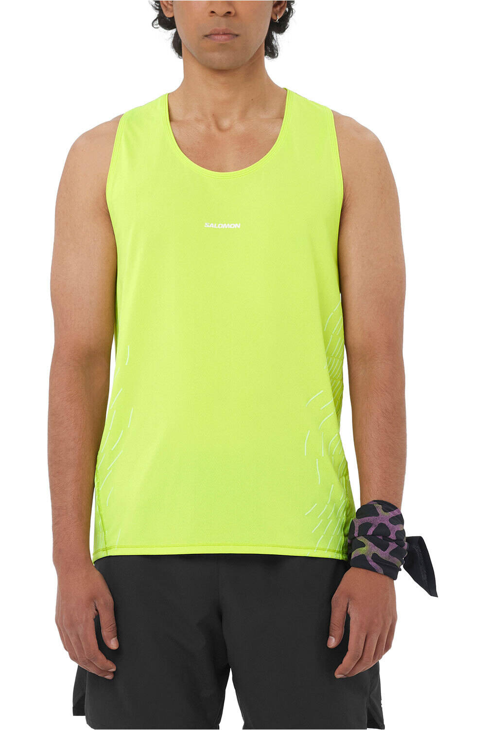 Sense aero singlet gfx camisetas trail running tirantes hombre Verde