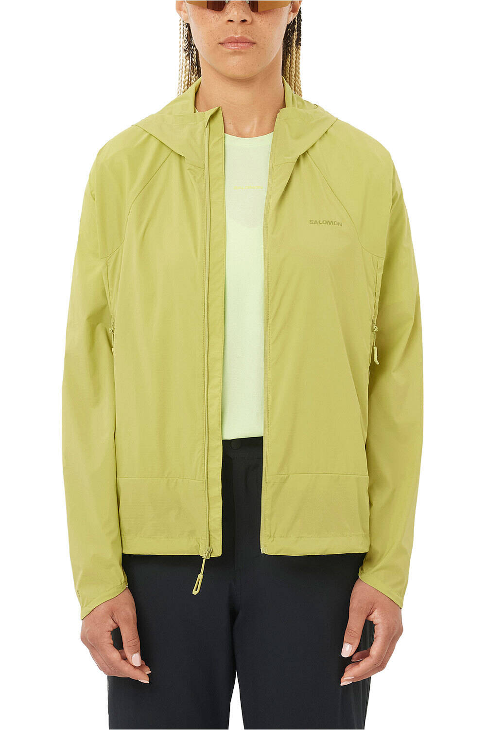 Outwind chaqueta impermeable mujer Verde (XS)