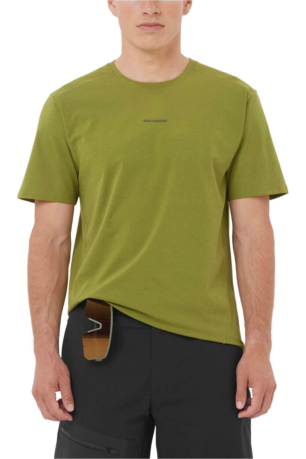 Trackline camiseta montaña manga corta hombre Verde (M)
