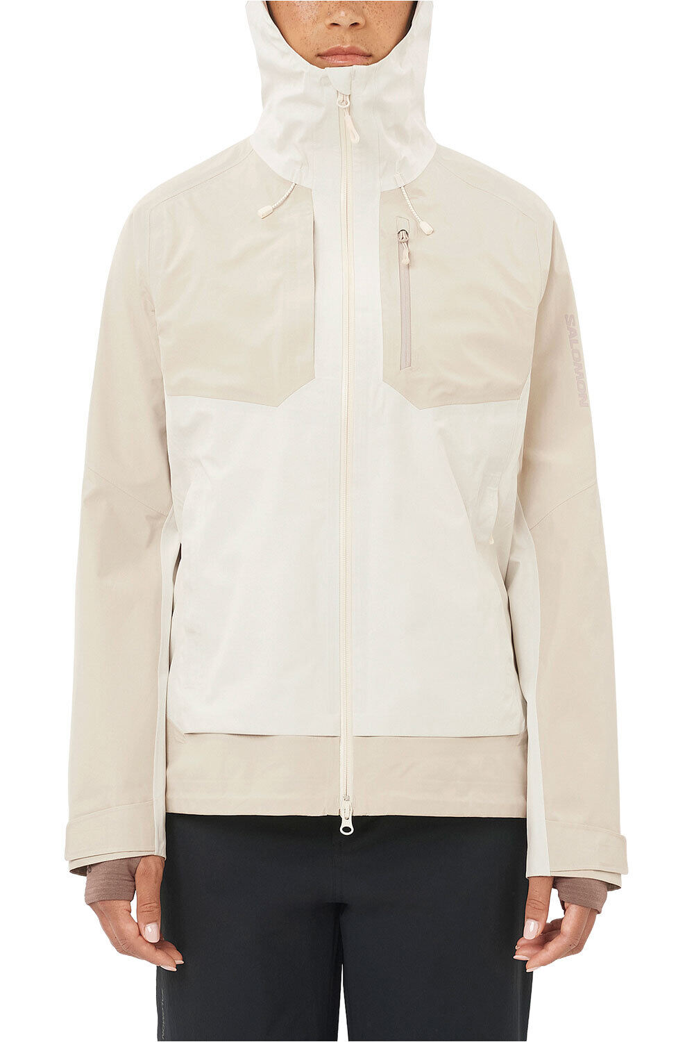 Outline 3l gore-tex chaqueta impermeable mujer Blanco (L)