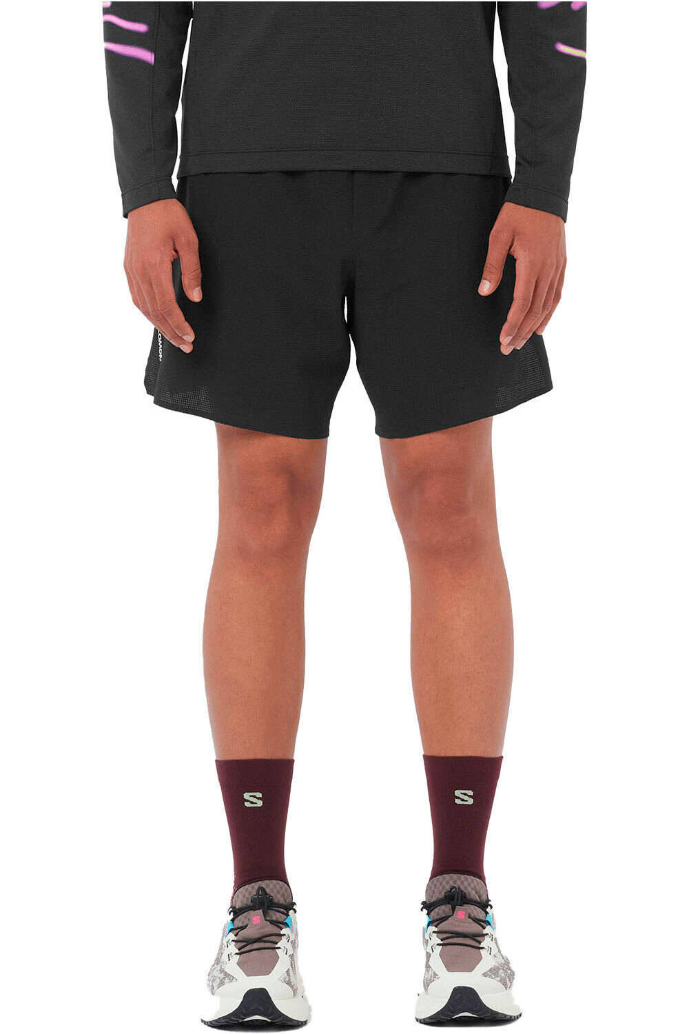 Salomon sense aero shorts 7 pantalón running hombre