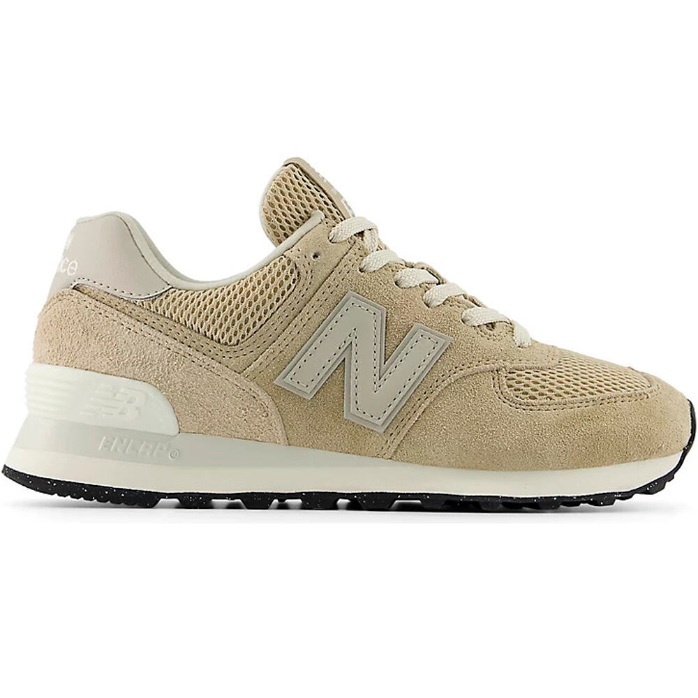 Zapatilla moda mujer Beige (39)