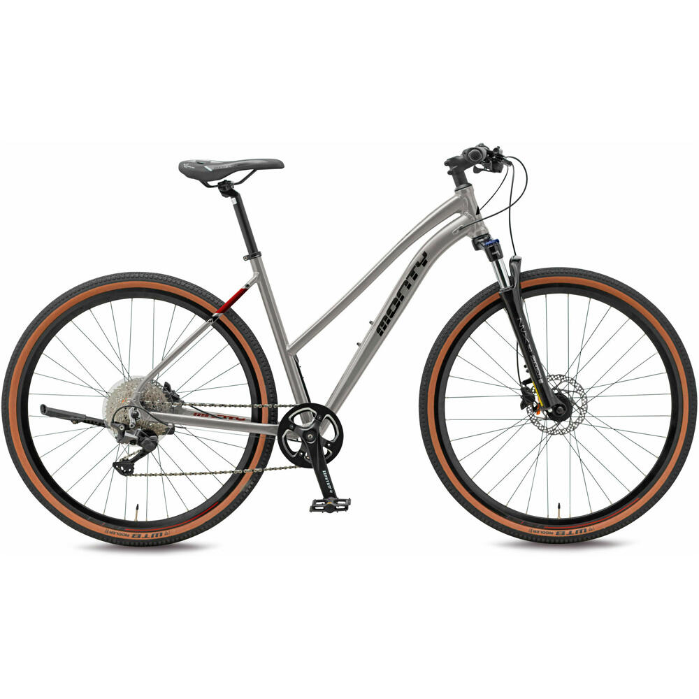 City corsa 28 barra baja bicicletas de montaña Gris (S)