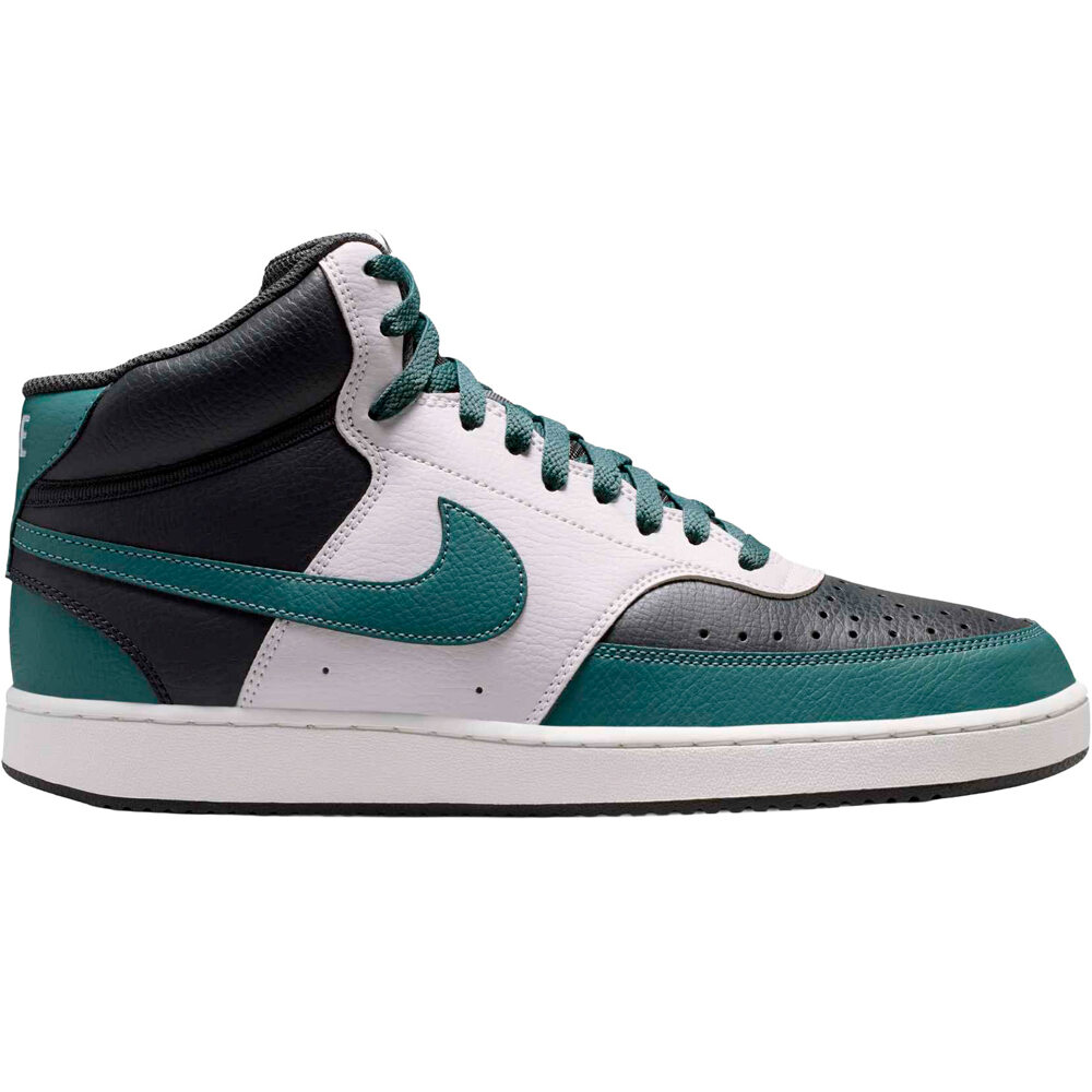 Court vision mid zapatilla moda hombre Negro (38,5)