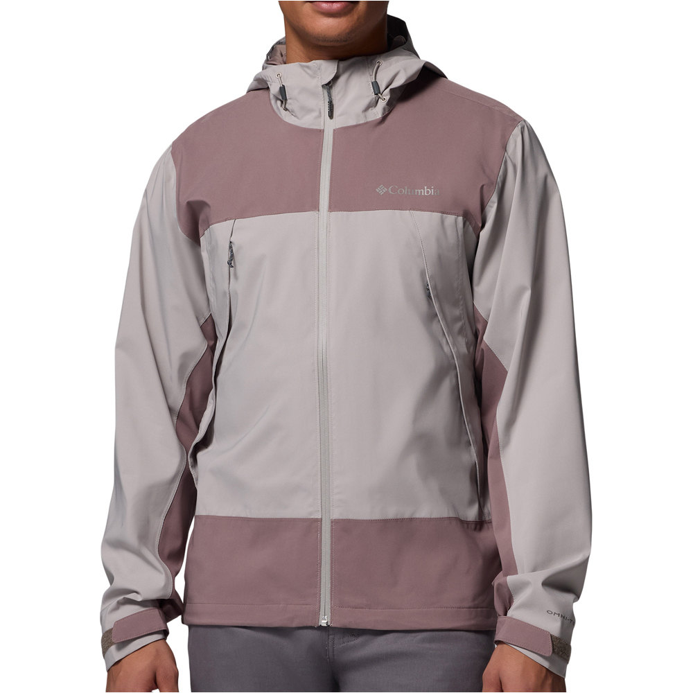 Boulder falls chaqueta impermeable hombre Gris (M)