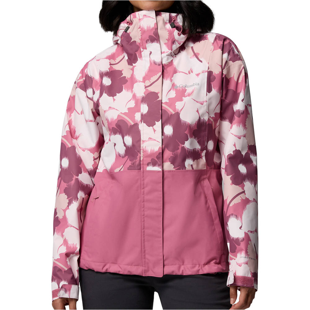 Hikebound printed chaqueta impermeable mujer Rosa (XL)