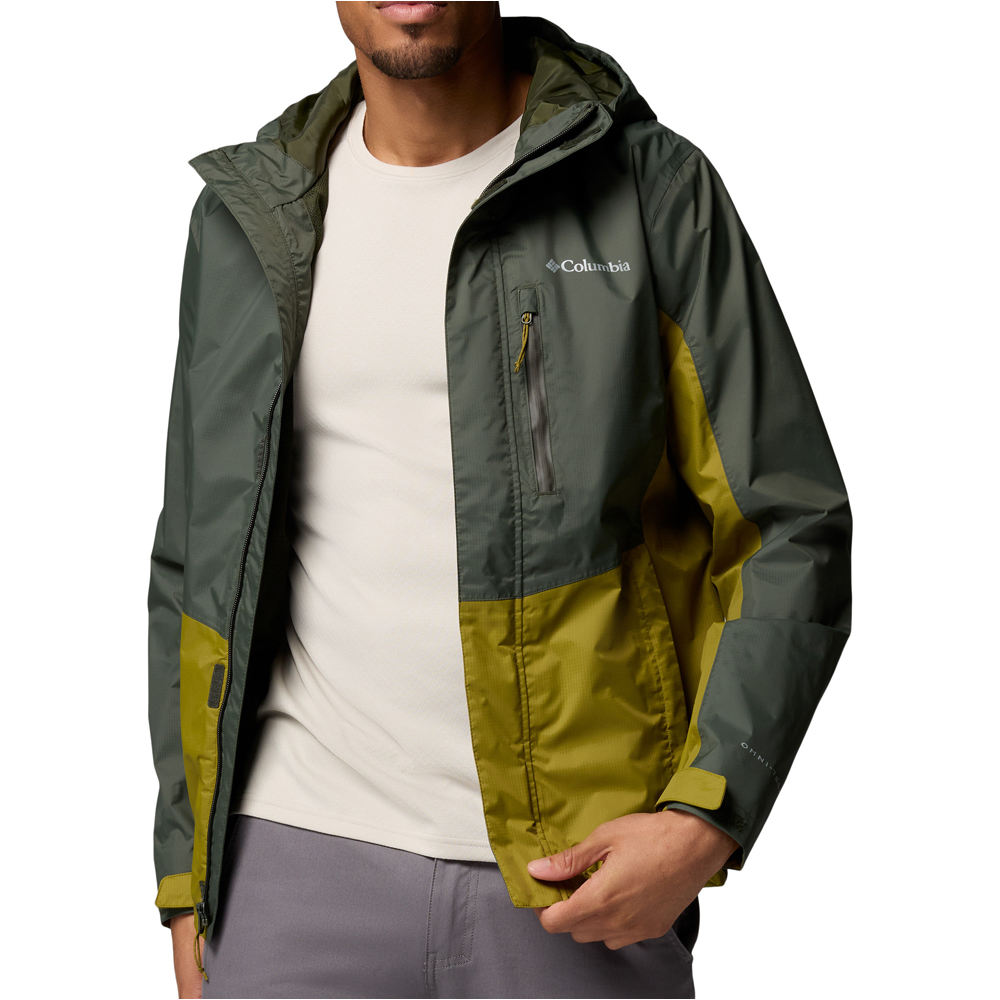 Pouring adventure iii chaqueta impermeable hombre Verde (S)