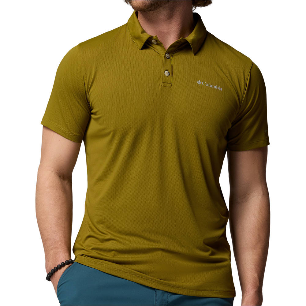 Columbia tech trail utility camiseta montaña manga corta hombre