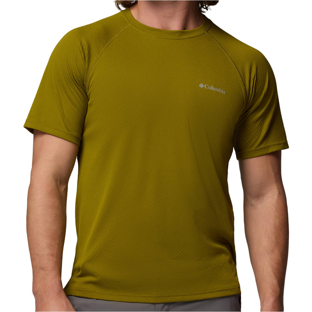 Alpine chill pro camiseta montaña manga corta hombre Verde (XXL)
