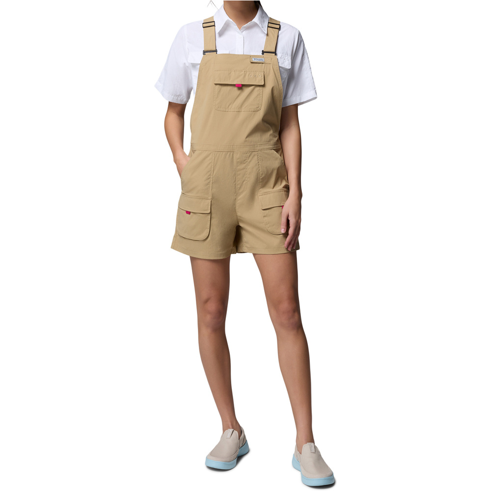 Pfg open water overall pantalón corto montaña mujer Marron (L)