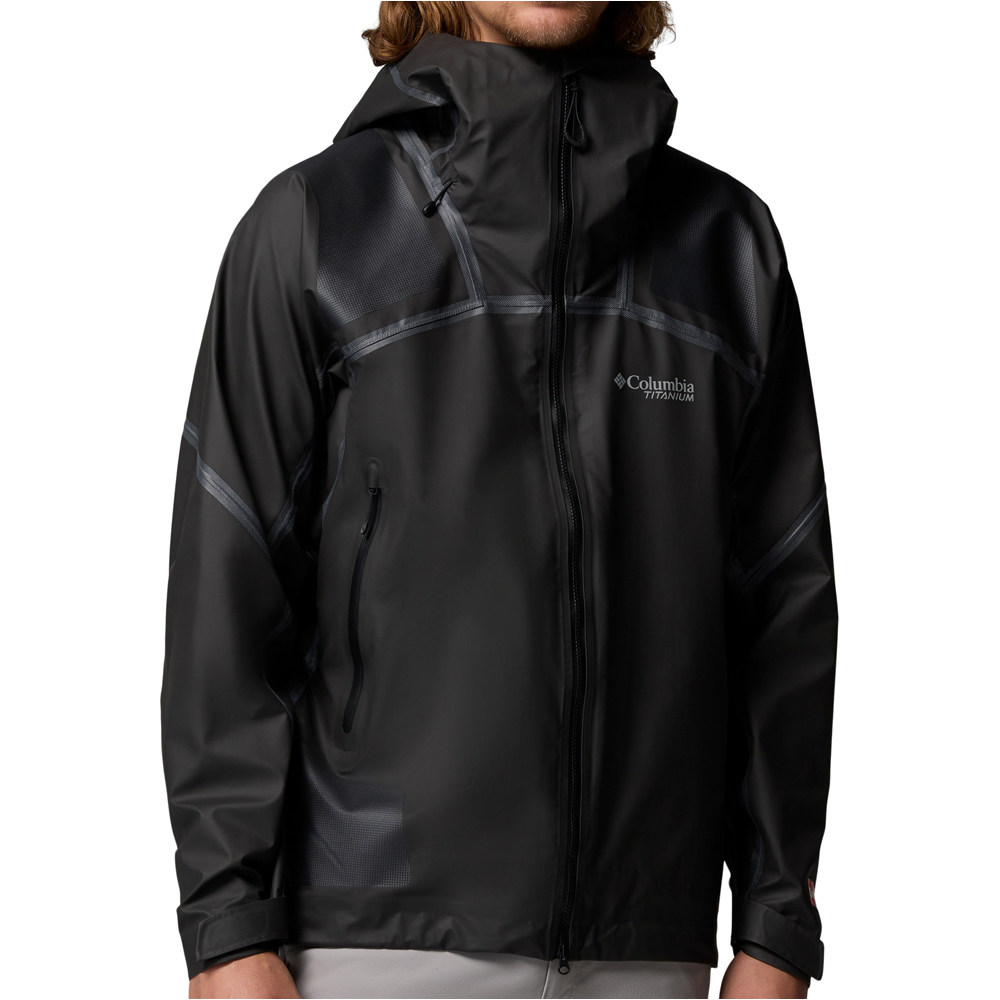Whistler peak chaqueta impermeable hombre Negro (XL)