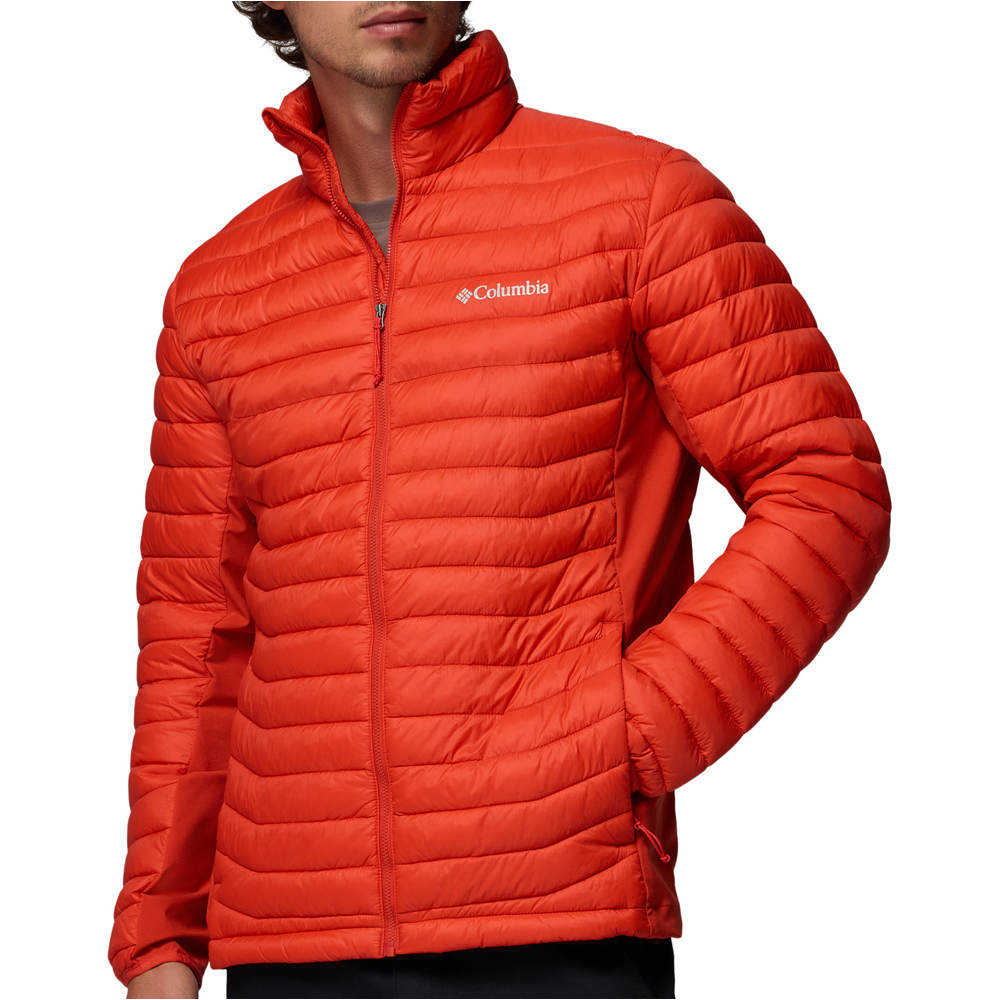 Powder pass hybrid chaqueta outdoor hombre Naranja (XL)