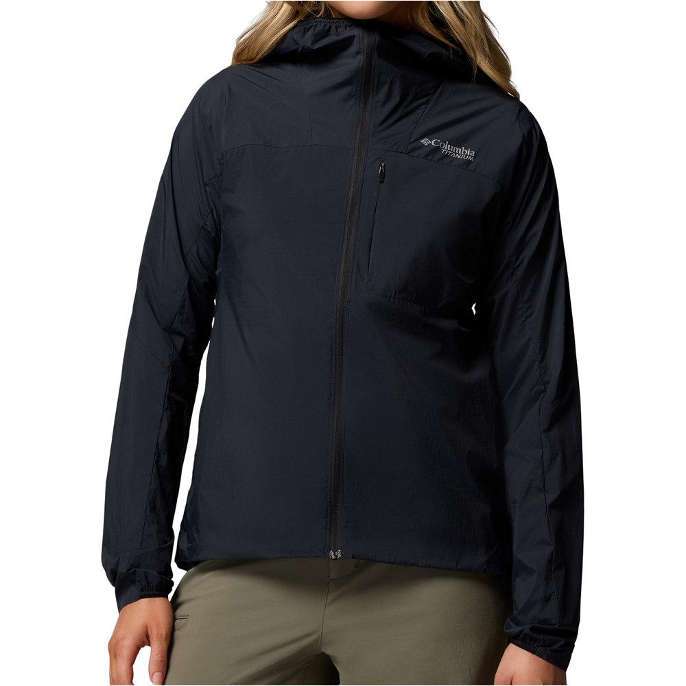 Khyex pro wind chaqueta softshell mujer Negro (XS)