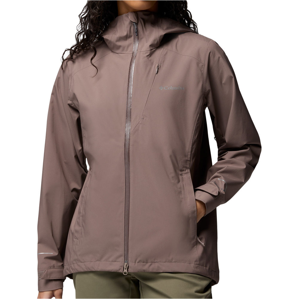 Trailborne 25l chaqueta impermeable mujer Marron (XL)