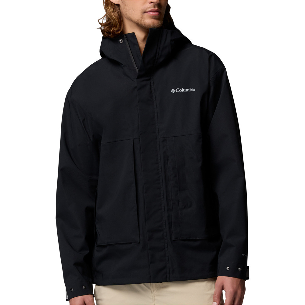 Street heights chaqueta impermeable hombre Negro (XXL)