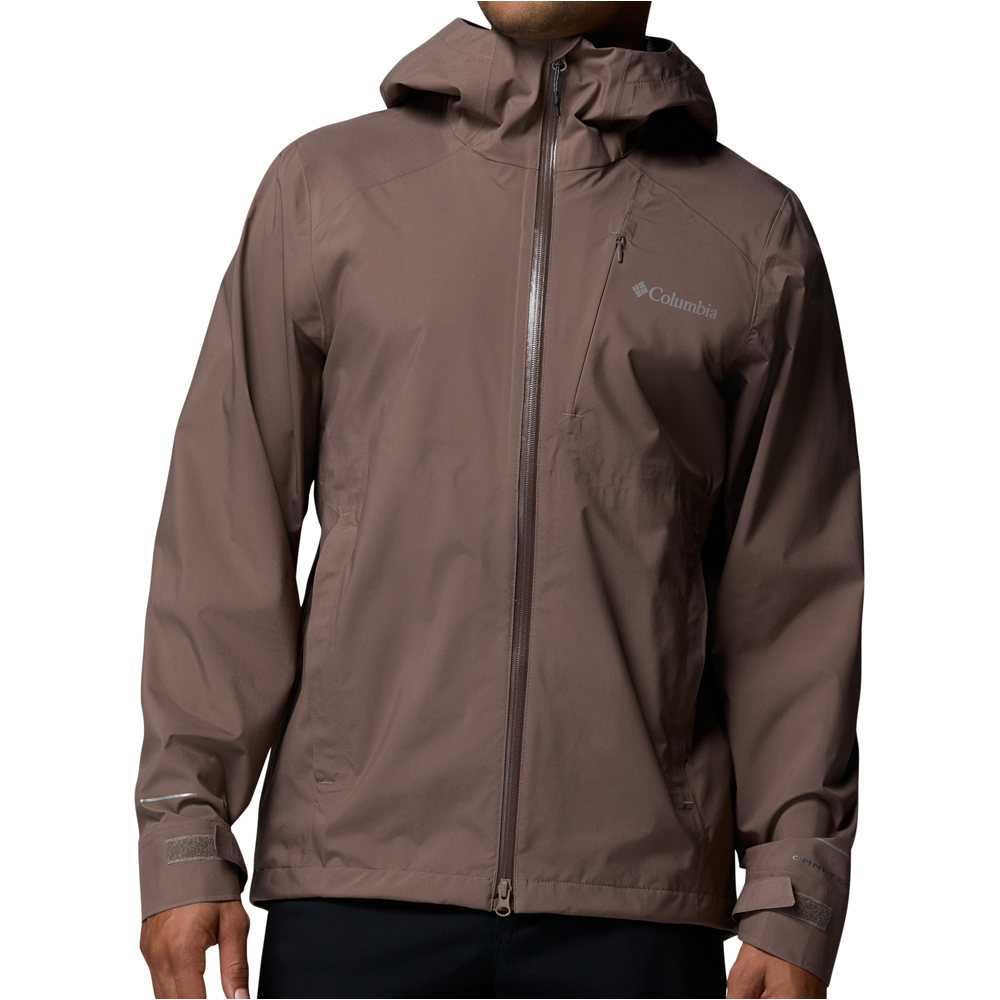 Trailborne 25l chaqueta impermeable hombre Marron (XL)